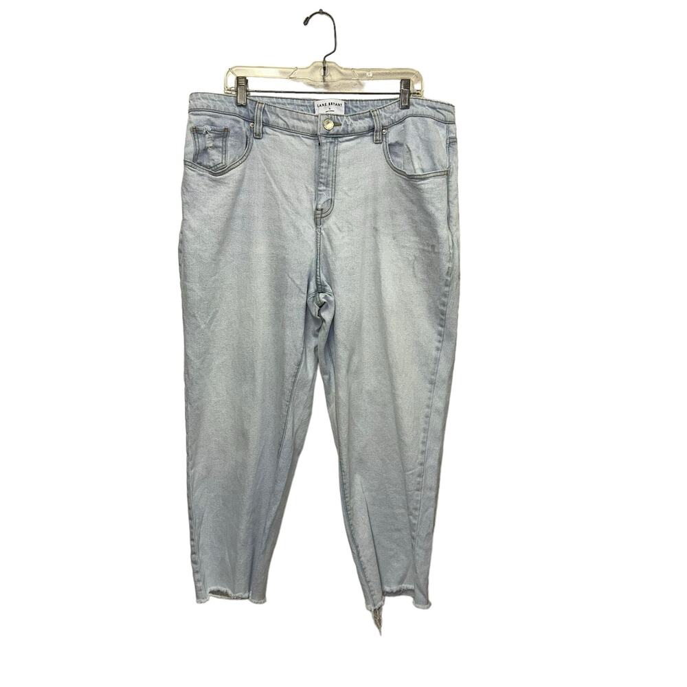 Lane Bryant Authentic Straight Ankle Jeans Size 16‎ Light Wash Mid-Rise